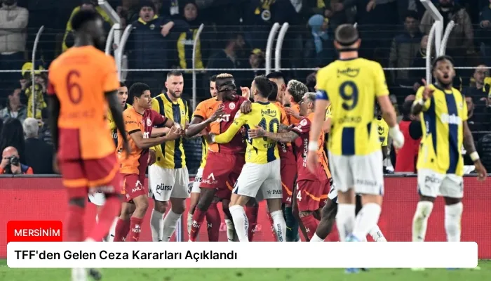 TFF’den Gelen Ceza Kararları Açıklandı