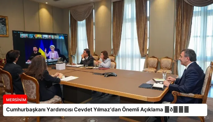 Cumhurbaşkanı Yardımcısı Cevdet Yılmaz’dan Önemli Açıklama ⏬👇