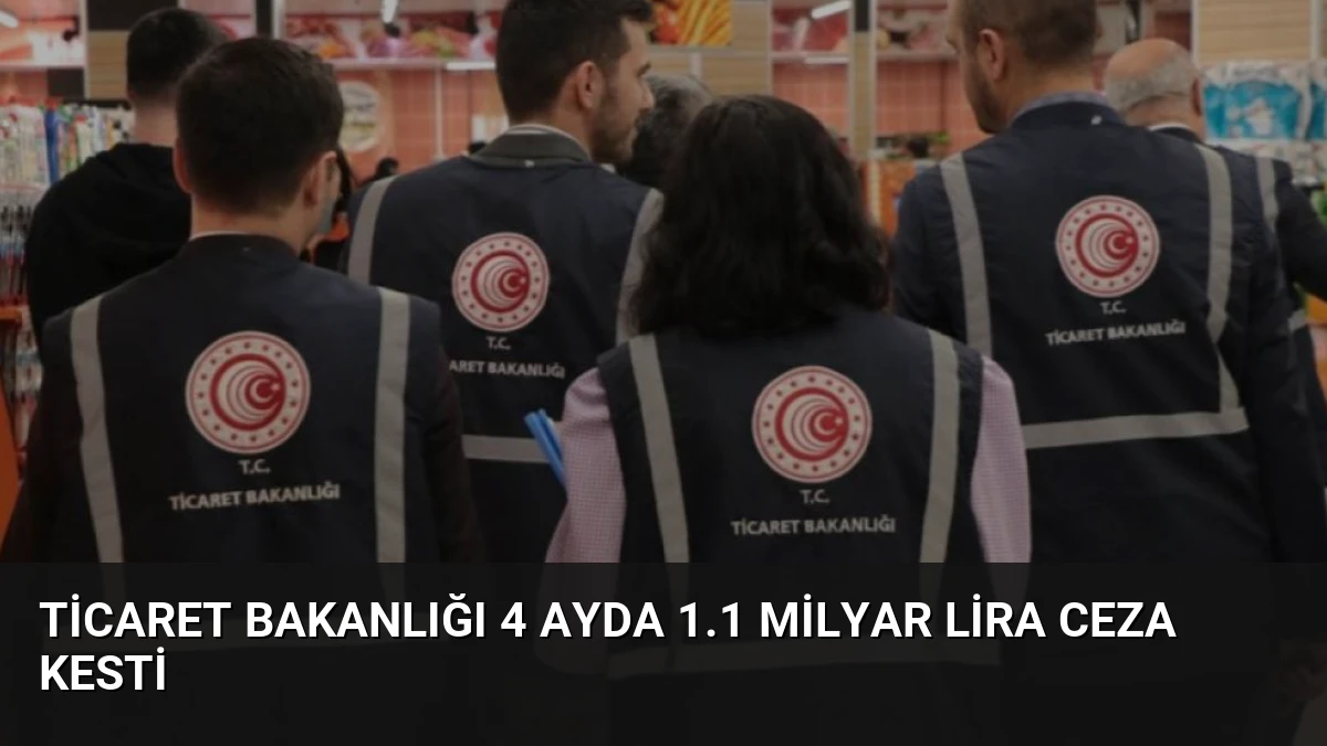 Ticaret Bakanlığı 4 Ayda 1.1 Milyar Lira Ceza Kesti