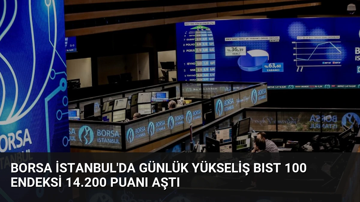 Borsa İstanbul’da Günlük Yükseliş BIST 100 Endeksi 14.200 Puanı Aştı
