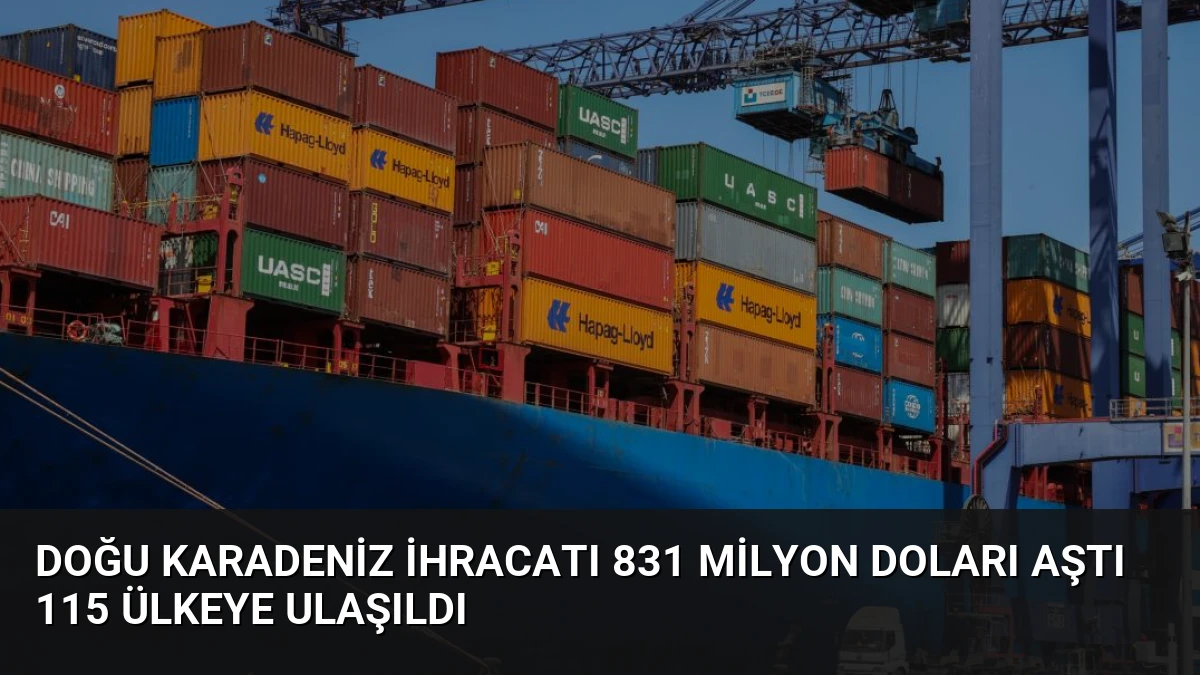 Doğu Karadeniz İhracatı 831 Milyon Doları Aştı 115 Ülkeye Ulaşıldı