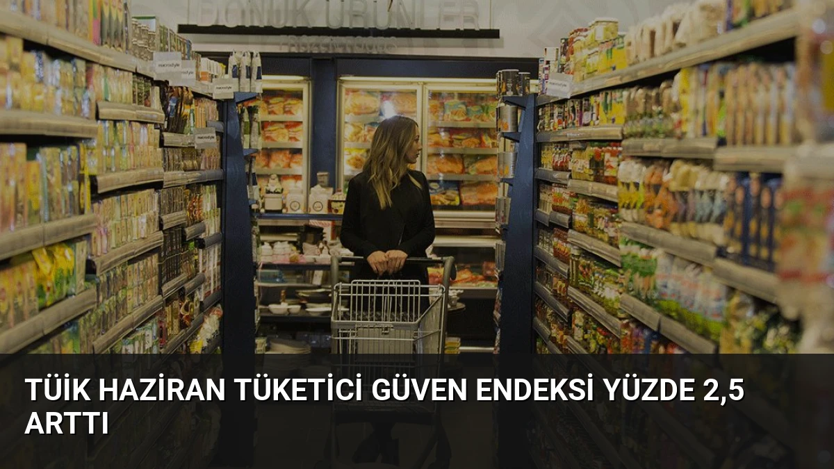TÜİK Haziran Tüketici Güven Endeksi Yüzde 2,5 Arttı