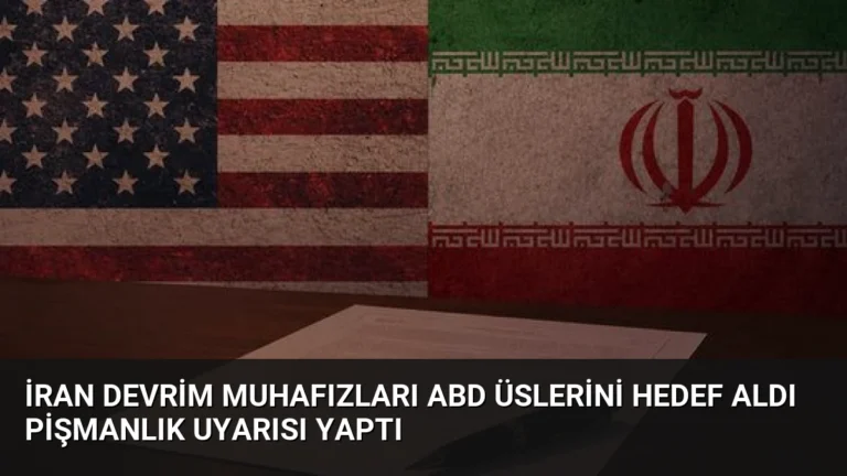 İran Devrim Muhafızları ABD Üslerini Hedef Aldı Pişmanlık Uyarısı Yaptı