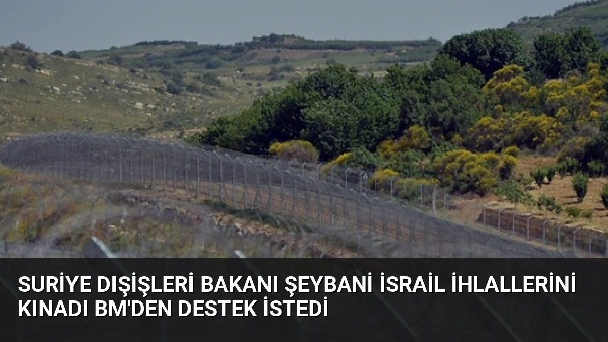Suriye Dışişleri Bakanı Şeybani İsrail İhlallerini Kınadı BM’den Destek İstedi