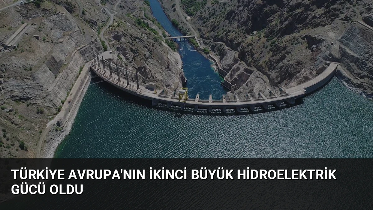 Türkiye Avrupa’nın İkinci Büyük Hidroelektrik Gücü Oldu