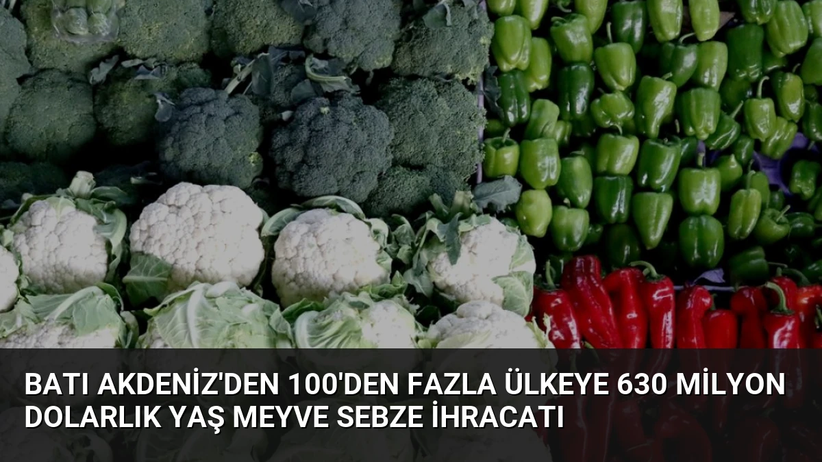 Batı Akdeniz’den 100’den Fazla Ülkeye 630 Milyon Dolarlık Yaş Meyve Sebze İhracatı