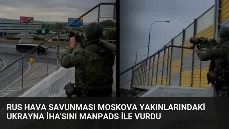 Rus Hava Savunması Moskova Yakınlarındaki Ukrayna İHA’sını MANPADS ile Vurdu