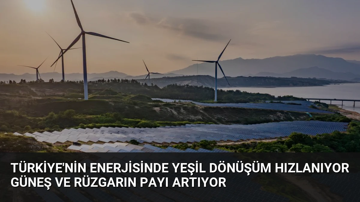 Türkiye’nin Enerjisinde Yeşil Dönüşüm Hızlanıyor Güneş ve Rüzgarın Payı Artıyor